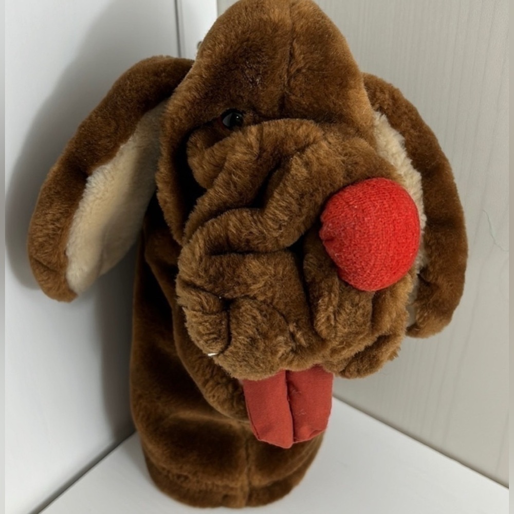 WRINKLES Plush Dog Puppet- 1985